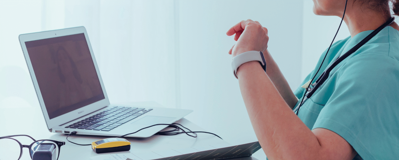 medical virtual assistant using a laptop